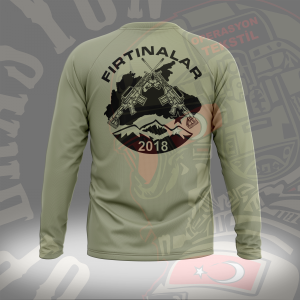 FIRTINALAR 17`NCİ KOMANDO TUGAY K.LIĞI UZUN KOLLU TİŞÖRT